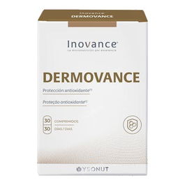 INOVANCE Dermovance 30 Comprimidos | Complemento Alimenticio Antioxidante con Extractos de Vegetales, Aceite de Borraja y Vitaminas