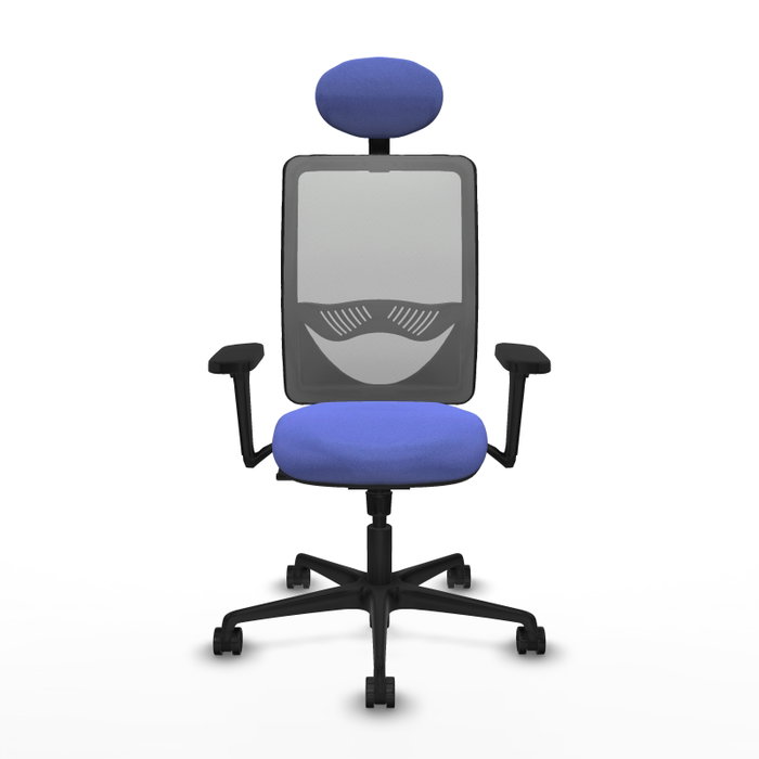 PIQUERAS Y CRESPO Silla de oficina Zulema con mecanismo Sincro, Azul claro y Gris PIQUERAS Y CRESPO Silla de oficina Zulema con mecanismo Sincro, Azul claro y Gris