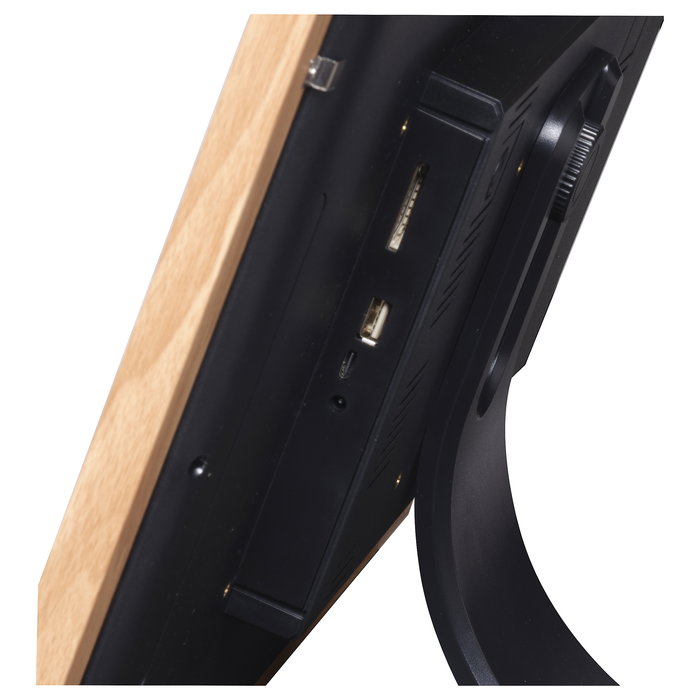 Denver Frameo PFF-2162LW Marco Digital de 21.5 Pulgadas, 1920x1080 Full HD, Pantalla IPS Táctil, WiFi, 32 GB, Alimentación CA, Color Marrón Claro