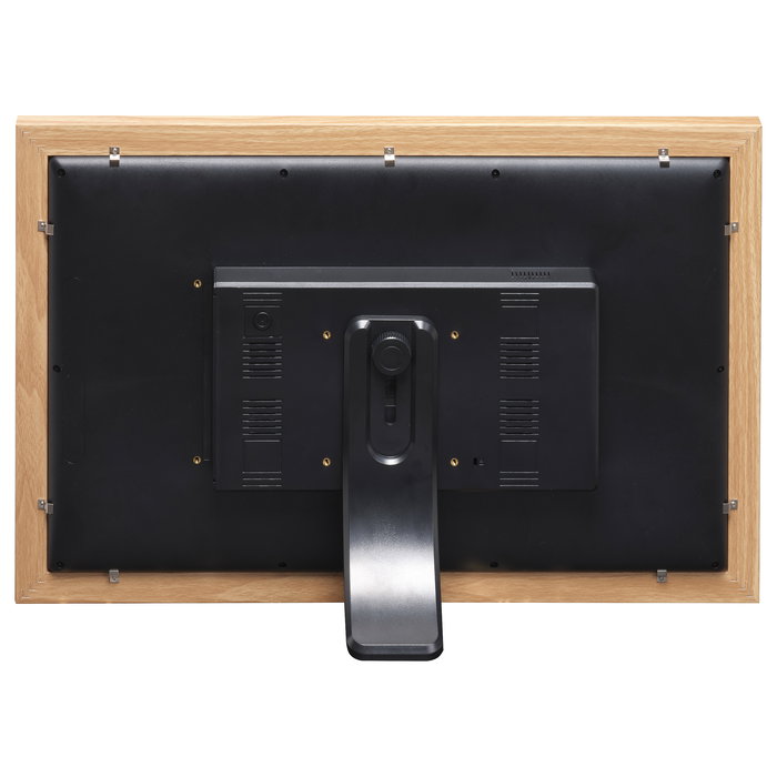 Denver Frameo PFF-2162LW Marco Digital de 21.5 Pulgadas, 1920x1080 Full HD, Pantalla IPS Táctil, WiFi, 32 GB, Alimentación CA, Color Marrón Claro