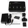 StarTech.com Duplicador USB 2.0 1:5 Autónomo para Pendrives y Tarjetas de Memoria - Clonador y Borrador con Pantalla LCD, Hasta 1.5 GB/min - Negro