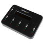 StarTech.com Duplicador USB 2.0 1:5 Autónomo para Pendrives y Tarjetas de Memoria - Clonador y Borrador con Pantalla LCD, Hasta 1.5 GB/min - Negro