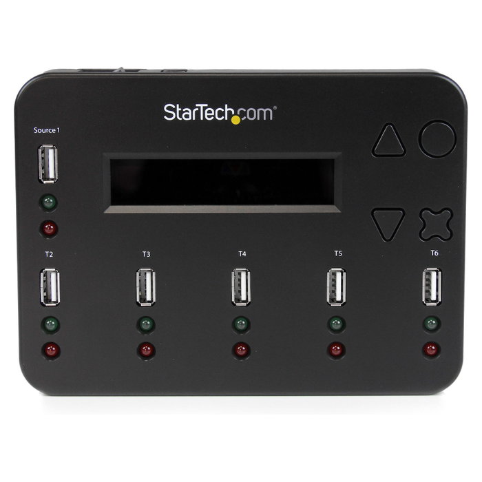 StarTech.com Duplicador USB 2.0 1:5 Autónomo para Pendrives y Tarjetas de Memoria - Clonador y Borrador con Pantalla LCD, Hasta 1.5 GB/min - Negro StarTech.com Duplicador USB 2.0 1:5 Autónomo para Pendrives y Tarjetas de Memoria - Clonador y Borrador con Pantalla LCD, Hasta 1.5 GB/min - Negro