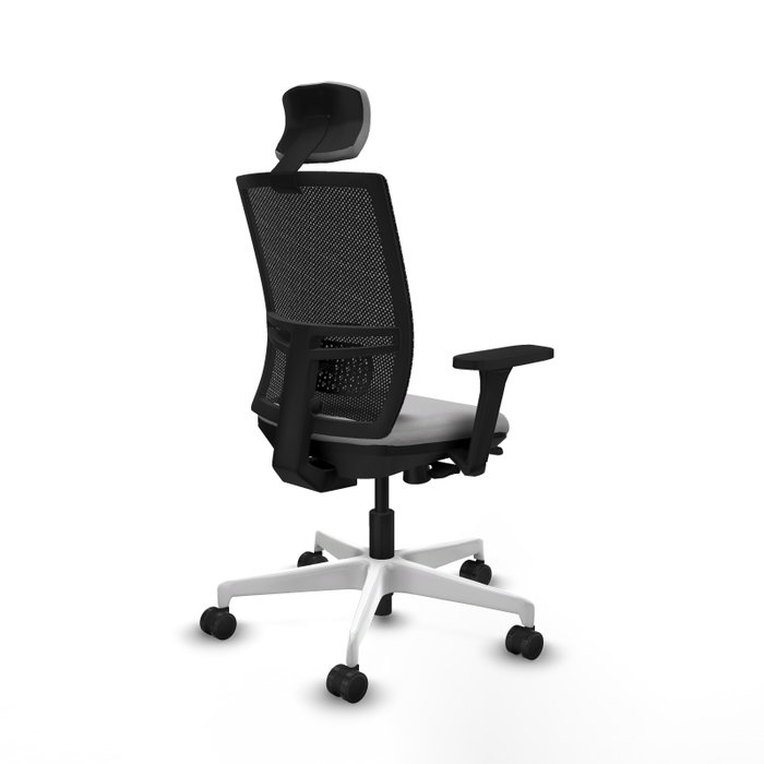 PIQUERAS Y CRESPO Silla de oficina Yunquera Gris claro con mecanismo Sincro/Traslack
