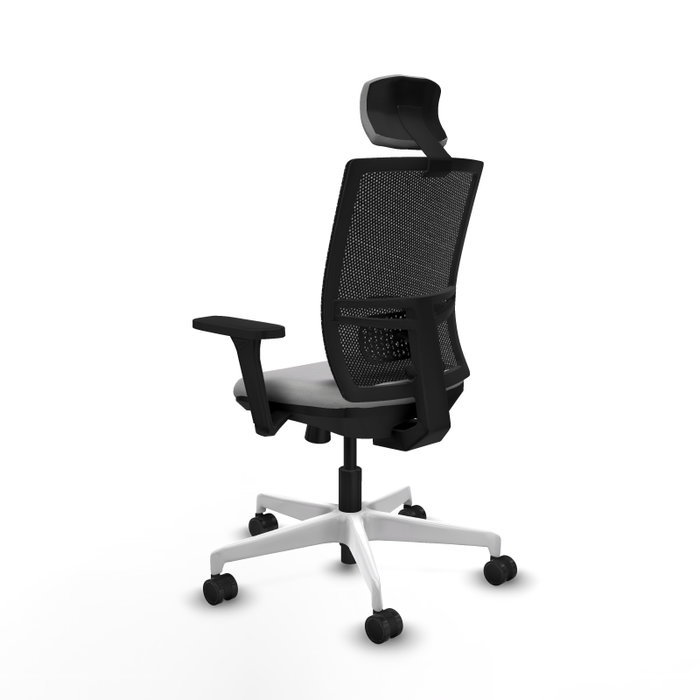 PIQUERAS Y CRESPO Silla de oficina Yunquera Gris claro con mecanismo Sincro/Traslack