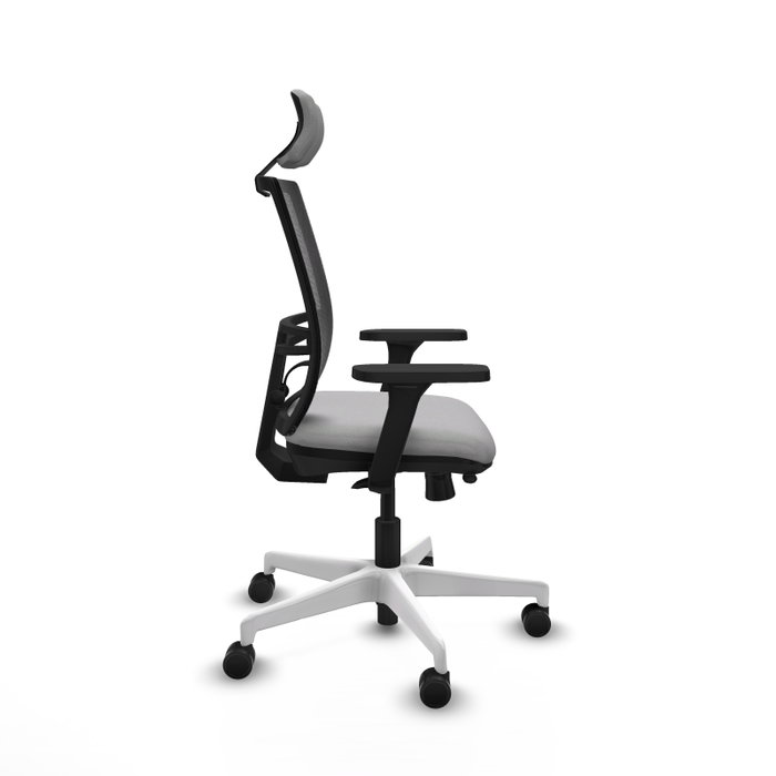 PIQUERAS Y CRESPO Silla de oficina Yunquera Gris claro con mecanismo Sincro/Traslack