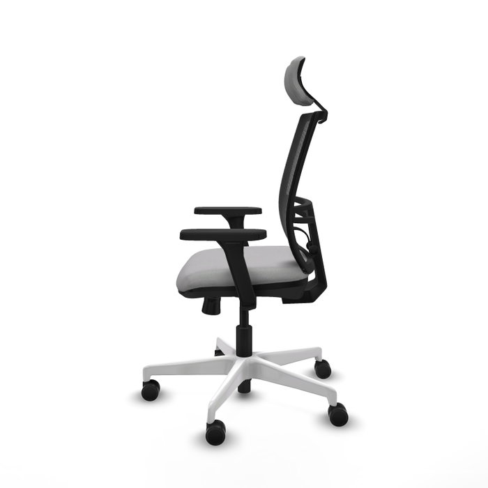 PIQUERAS Y CRESPO Silla de oficina Yunquera Gris claro con mecanismo Sincro/Traslack