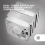 Mars Gaming MCPU-XU9 Disipador de CPU Doble Torre Blanco