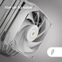 Mars Gaming MCPU-XU9 Disipador de CPU Doble Torre Blanco
