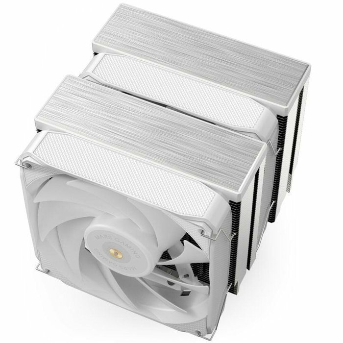 Mars Gaming MCPU-XU9 Disipador de CPU Doble Torre Blanco