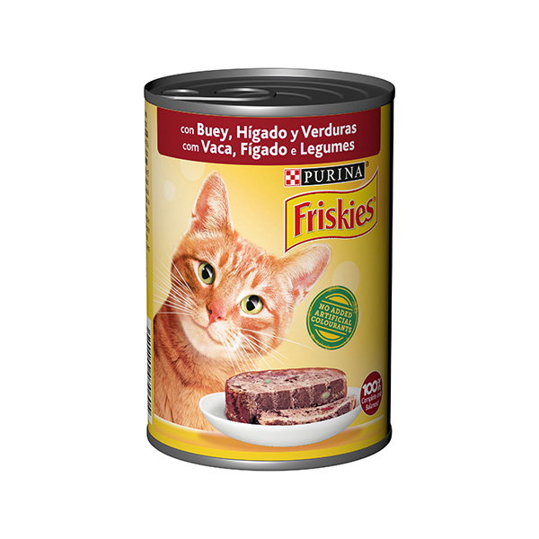 Purina Friskies Hígado, Buey y Verduras 24 x 400g Purina Friskies Hígado, Buey y Verduras 24 x 400g
