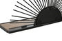 DKD Home Decor Estanteria Pared Negro Natural Metal MDF 10.5 x 28 x 58 cm