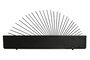 DKD Home Decor Estanteria Pared Negro Natural Metal MDF 10.5 x 28 x 58 cm