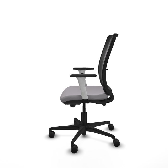 PIQUERAS Y CRESPO Silla de oficina Haches con mecanismo Sincro/Traslack, Gris y Negro