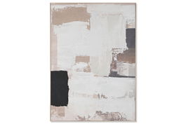 DKD Home Decor Cuadro Abstracto Lienzo Pino Blanco Beige 5 x 180 x 130 cm