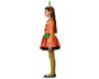Halloween - Disfraz de Calabaza Naranja con Gorrito Tallo para Niña Halloween 5-6 Años - Vestido y Tocado - Poliéster