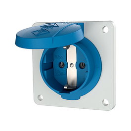 Mennekes 11031F Enchufe Schuko 16A 2P+E 230V Azul IP54