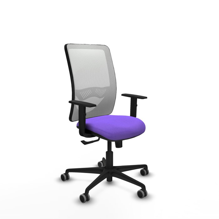 PIQUERAS Y CRESPO Silla de oficina Zulema con mecanismo Sincro, Lila y Blanco PIQUERAS Y CRESPO Silla de oficina Zulema con mecanismo Sincro, Lila y Blanco