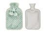 GIFTDECOR Bolsa de Agua 1.8L con Funda de Pelo Verde-Gris