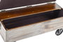 DKD Home Decor Descalzadora Abeto Poliéster con Ruedas