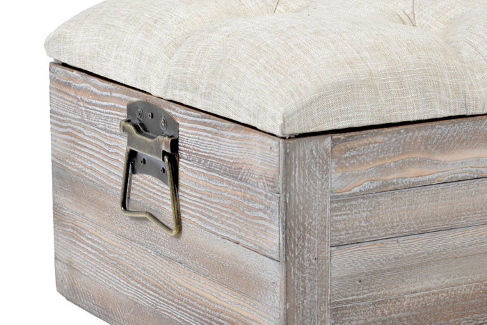 DKD Home Decor Descalzadora Abeto Poliéster con Ruedas DKD Home Decor Descalzadora Abeto Poliéster con Ruedas