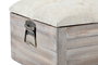 DKD Home Decor Descalzadora Abeto Poliéster con Ruedas
