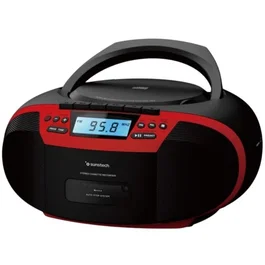 SUNSTECH Radio CD CXUM54BTRD Rojo