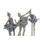DKD Home Decor Figura de Resina Ballet Surtido de 3 Piezas, Dorado y Gris