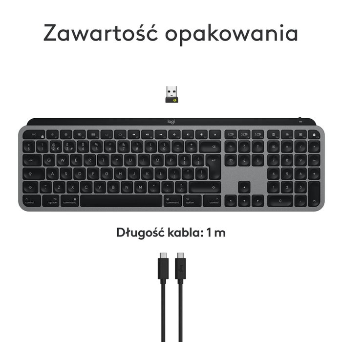 Logitech MX Keys S for Mac Gris grafito inalámbrico con retroiluminación Logitech MX Keys S for Mac Gris grafito inalámbrico con retroiluminación