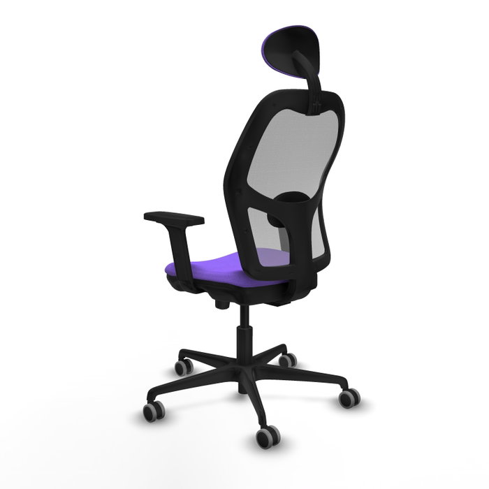 PIQUERAS Y CRESPO Silla de oficina Jorquera con mecanismo Sincro/Traslack, Lila y Gris PIQUERAS Y CRESPO Silla de oficina Jorquera con mecanismo Sincro/Traslack, Lila y Gris