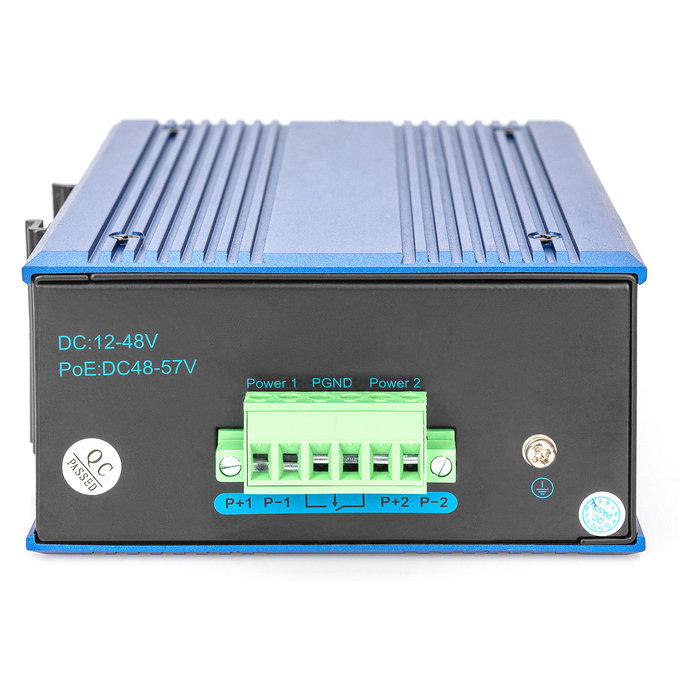 Digitus DN-651119 Switch Industrial 8 Puertos Gigabit Unmanaged, 16 Gbit/s, Full Duplex, Montaje Pared/DIN, -40 a 85 °C