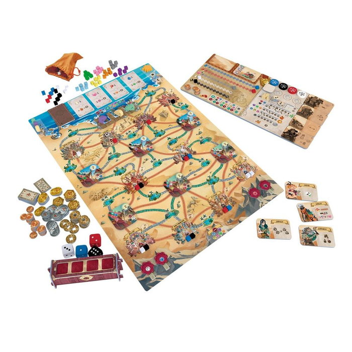 Devir Sand Juego de Mesa Postapocalíptico Pick-up & Deliver para 1-4 Jugadores, Partidas de 120 Minutos, en Español, Italiano, Portugués, Catalán e Inglés