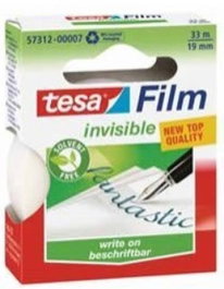 TESA TAPE, S.A. Tesafilm invisible 33m x 19mm Pack 10 rollos