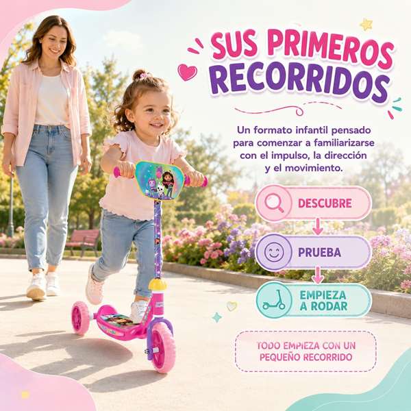 JugaToys Patinete 3 ruedas La Casa de Gabby