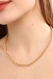 Heliophilia Silver Zncrkly004 Collar de Piedra de Circonita de Latón Dorado 45 cm