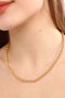 Heliophilia Silver Zncrkly004 Collar de Piedra de Circonita de Latón Dorado 45 cm