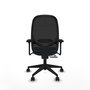 PIQUERAS Y CRESPO Silla de oficina Cilanco Azul claro/Negro con Brazos 3D