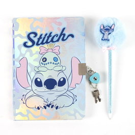 Cerdá Set de Papelería Fantasía Stitch Disney con Diario y Bolígrafo