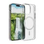 Dbramante1928 funda para iPhone 15 Pro Transparente Blanco con MagSafe y tecnología Ultra D3O, resistente a rayones y polvo
