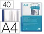 Liderpapel Carpeta con 40 Fundas Canguro Verde Translúcido DIN A4