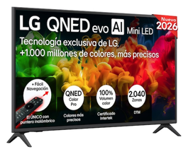 LG QNED evo MiniLED 43QNED81B6C.AEU Smart TV 4K Ultra HD 43 pulgadas Negro