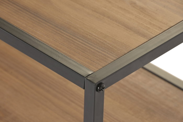 DKD Home Decor Perchero Vintage Wood furni26 35 x 180 x 80 cm Hierro Abeto Marron Negro