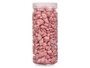 Giftdecor Bote Piedra Metalizada 700g Teja con Piedras de 10-20 mm Color Rojo (Dimensiones 6.5x15.8x6.5 cm) (Set de 12)
