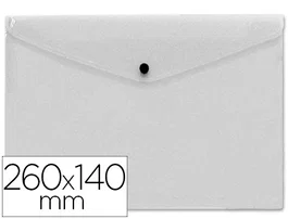 Liderpapel Carpeta Dossier con Broche Polipropileno Transparente Tamaño Sobre Americano