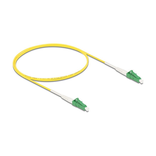 DeLOCK Cable de fibra óptica LC-APC a LC-APC Simplex Singlemode OS2, 1 m