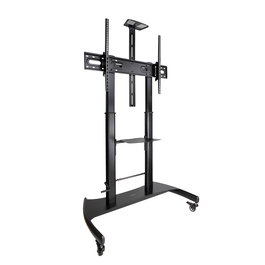 TOOQ Soporte suelo ruedas regulable "ARES" 60-100"