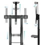 TooQ FS20404HM-B Soporte de Suelo para TV de 60-100 Pulgadas, hasta 100kg, con Ruedas, Inclinable, Regulable en Altura, Negro