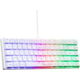 The G-Lab KEYZ-HYDROD-W/FR Teclado para juegos 60% membrana blanca