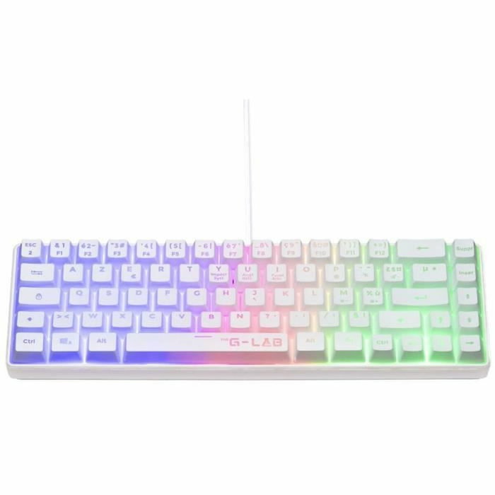 The G-Lab KEYZ-HYDROGEN-W/FR Teclado para juegos 60% membrana blanco