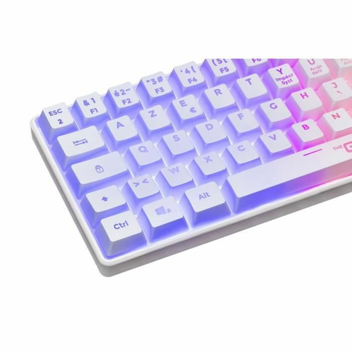 The G-Lab KEYZ-HYDROGEN-W/FR Teclado para juegos 60% membrana blanco